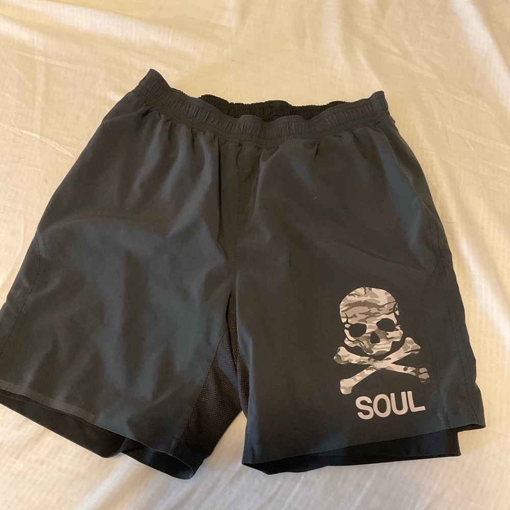 Soul cycle Men's Black Shorts  - 7” (lined)